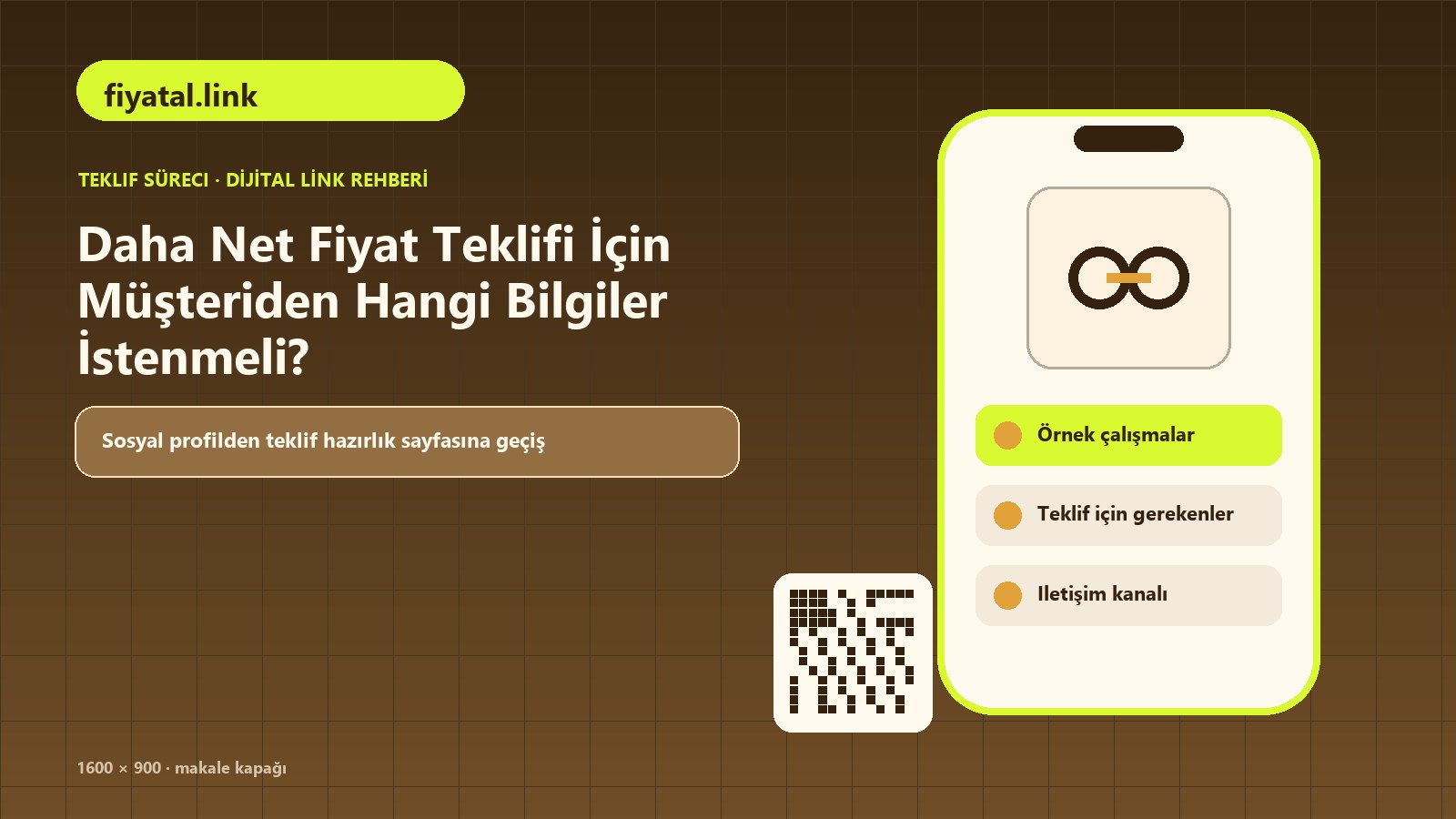 Daha Net Fiyat Teklifi İçin Müşteriden Hangi Bilgiler İstenmeli? için hizmet kapsamı, örnek çalışmalar, teklif için gerekenler içeren kapak görseli