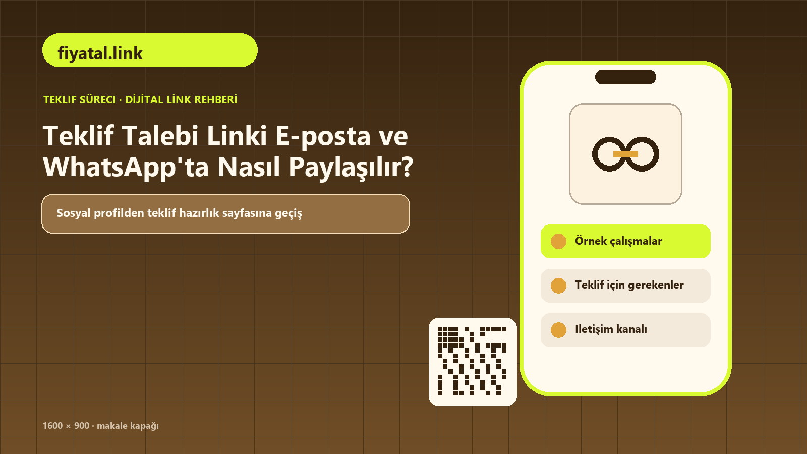 Teklif Talebi Linki E-posta ve WhatsApp'ta Nasıl Paylaşılır konulu fiyatal.link rehber kapağı